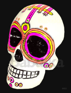 Ojitos Calavera mexicana Babuska B893